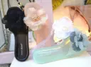 I COSTUMI DEL FORTE - CIABATTE IN GOMMA CON FIORI DI TESSUTO APPLICATI