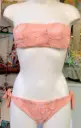 I COSTUMI DEL FORTE - BIKINI CON FIORI DI CHIFFON RIPORTATI SU TULLE