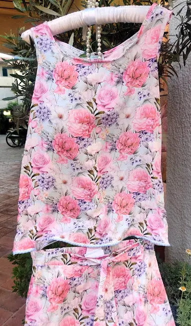 I COSTUMIDEL FORTE COLLEZIONE FLORA - TOP E SHORTS (S)