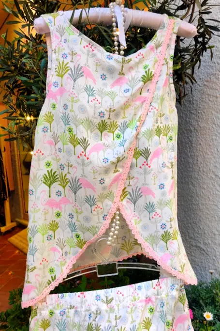 I COSTUMIDEL FORTE COLLEZIONE FLAMINGO - TOP E SHORTS (S)