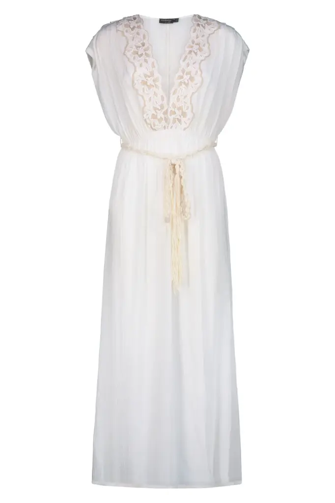  miss bikini - Abito Lungo con Scollo a V in Pizzo