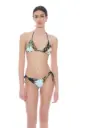 miss bikini - Bikini Patchwork a Triangolo con Perline