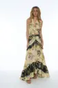 miss bikini - abito ungo Patchwork a Balze
